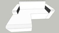 Couch White Leather