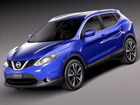 Nissan Qashqai 2014 3D Model