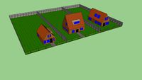 drie huizen