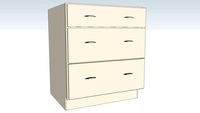 Base Three Drawer - Full Extension