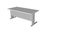 Ofi Metal - Mesa de trabajo 180x80x74 gris/ aluminio