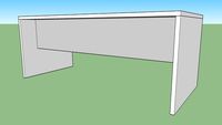 Mesa de trabajo 180x 80x 72 cm gris/ aluminio