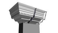 Massive Cornice and dentil moulding