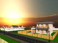 Low poly city house pack 3D Model