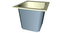 Self-rimming utility sink 17 in. x 20 in.