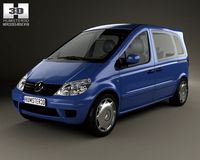 MercedesBenz Vaneo 2002 3D Model