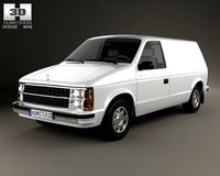 Dodge Mini Ram Van 1984 3D Model