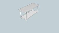 Metal Workbench with Butcher Block Maple Top