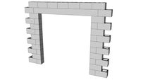CMU door 6'-8