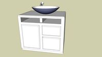 Bathroom storage and sink