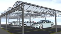 Garagem em Policarbonato Compacto 4mm...