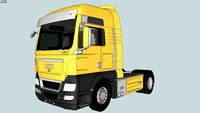 truck, man