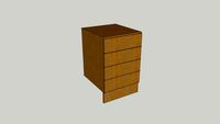 WIDE FRAME OAK KITCHEN RANGE - 4 DRAWER BASE UNIT