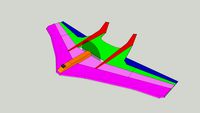 1200mm AV Delta Wing RC Plane