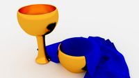 Golden cup 3D Model