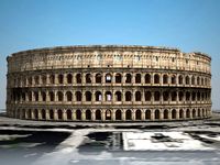 Roman Colosseum Ruins 3D Model