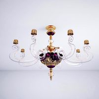 Ceiling chandelier BAROCCO PL4 / Violet