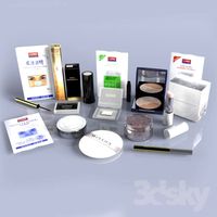 set of cosmetics