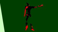 Abstract Man with gun