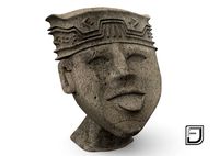 Happy Face From The Olmeca Culture 3D Model