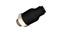 Raccord anti-retour échappement mâle cylindrique G1/8 diamètre 4