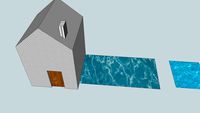 James' metal house with pool and jaccuzzi (version 1)