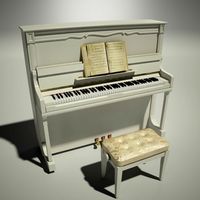 Classic Piano 3D Model