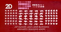 Flowers Leafs And Blossoms 3D Model