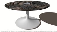 TABLE COFFEE ADJ 36D CORIAN TOP DESIGNED BY JOHN A WEICK RA