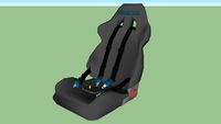 Racing Seat with harness
