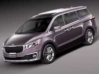 Kia Sedona 2015 3D Model