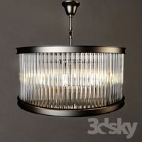 RH 1920S ESSEX CRYSTAL ROD CHANDELIER MEDIUM