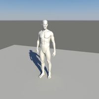 High poly male character 3D Model