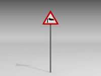 Side wind sign 3D Model