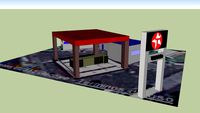 Texaco Gas Station