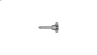 Four Lobe Palm Grips in grey cast iron, plastic pressure screw