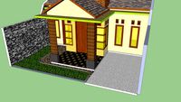 rumah 14 x 8m