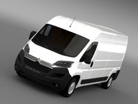 Citroen Relay Van L3H2 2015 3D Model