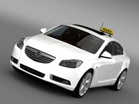 Opel Insignia Taxi 3D Model