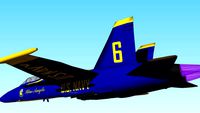 McDonnell Douglas FA/18 Hornet USAF ''Blue Angels'' Inflight.