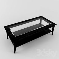 Table with glass insert