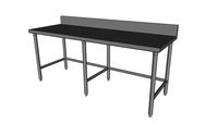 Worktable w/Back-Splash & Cross-Bracing WT1-30-XB-84]