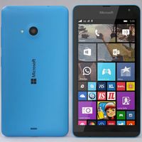 Microsoft Lumia 535 Blue 3D Model