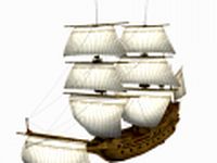 HMS Galeon military 3D Model