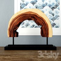 Wooden Decoration on Stand