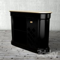 PARISIAN BRASS-TOPPED BAR