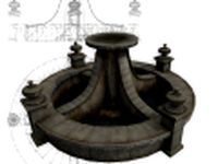 Fountain low poly 3D Model