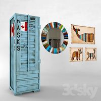 KARE set (foam, paintings, mirror)