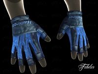 Weight lifting gloves 2 3D Model