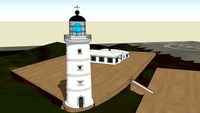 Beiding Island Lighthouse in 1882(北碇燈塔與北碇島-1882年)